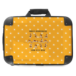 Yoga Dogs Sun Salutations Hard Shell Briefcase - 18" (Personalized)