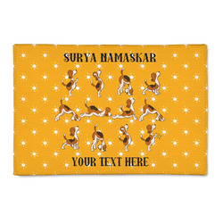 Yoga Dogs Sun Salutations 2' x 3' Indoor Area Rug (Personalized)