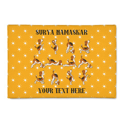 Yoga Dogs Sun Salutations 2' x 3' Patio Rug (Personalized)