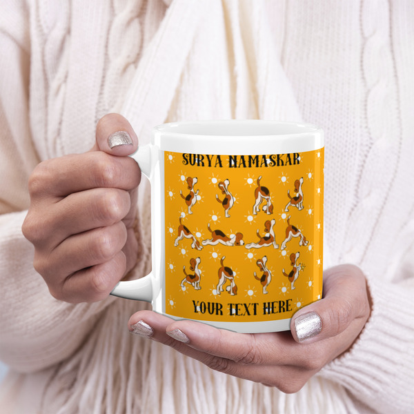 Yoga Dogs Sun Salutations 20oz Coffee Mug - LIFESTYLE