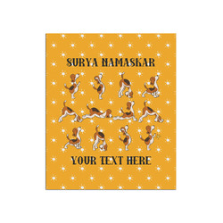 Yoga Dogs Sun Salutations Poster - Matte - 20x24 (Personalized)