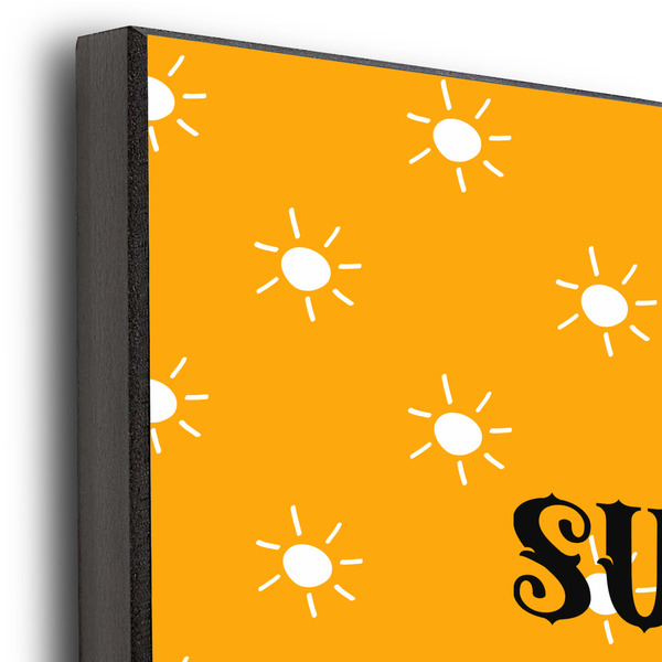 Yoga Dogs Sun Salutations 20x24 Wood Print - Closeup