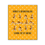 Yoga Dogs Sun Salutations Wood Print - 20x24 (Personalized)