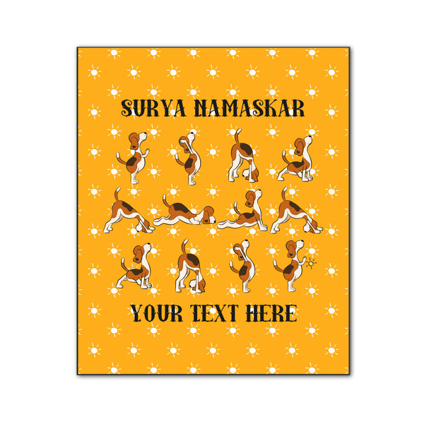 Yoga Dogs Sun Salutations 20x24 Wood Print - Front View