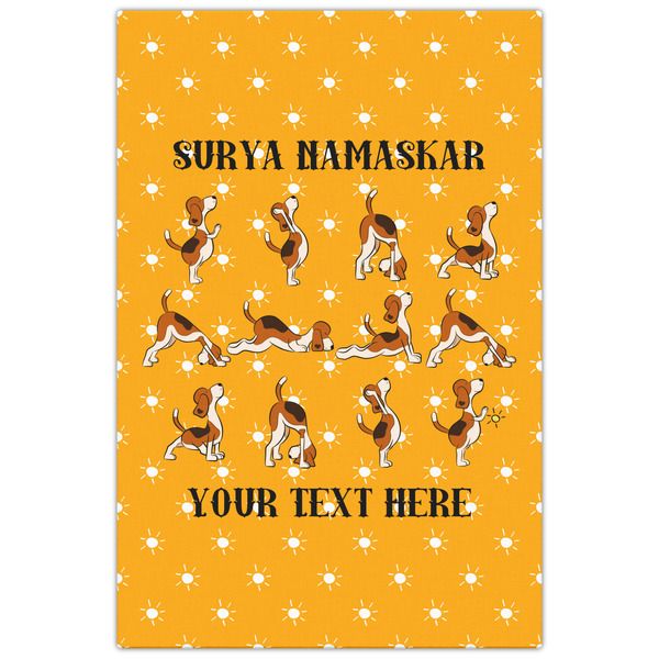 Yoga Dogs Sun Salutations 20x30 - Canvas Print - Front View