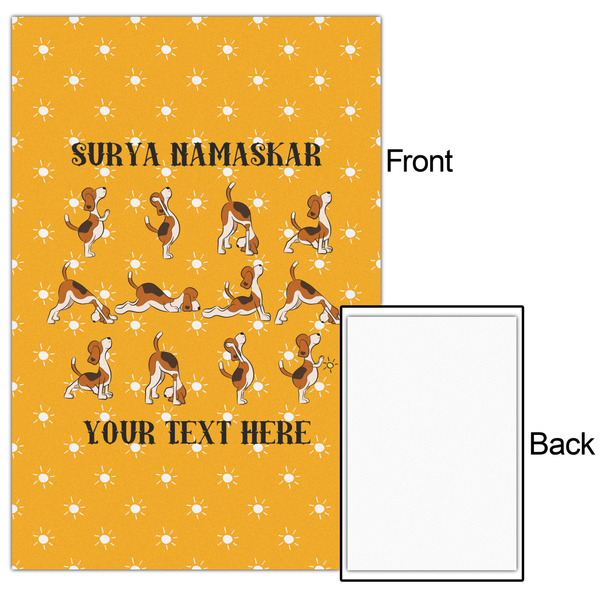 Yoga Dogs Sun Salutations 20x30 - Matte Poster - Front & Back