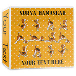 Yoga Dogs Sun Salutations 3-Ring Binder - 3 inch (Personalized)