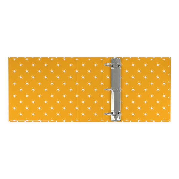 Yoga Dogs Sun Salutations 3 Ring Binders - Full Wrap - 3" - OPEN INSIDE