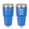 Yoga Dogs Sun Salutations 30 oz Stainless Steel Tumbler - Royal Blue - Double-Sided (Personalized)