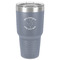 Yoga Dogs Sun Salutations 30 oz Stainless Steel Tumbler - Grey - Single-Sided (Personalized)
