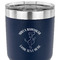 Yoga Dogs Sun Salutations 30 oz Stainless Steel Ringneck Tumbler - Navy - CLOSE UP