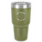 Yoga Dogs Sun Salutations 30 oz Stainless Steel Tumbler - Olive - Single-Sided (Personalized)