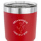 Yoga Dogs Sun Salutations 30 oz Stainless Steel Ringneck Tumbler - Red - CLOSE UP