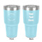 Yoga Dogs Sun Salutations 30 oz Stainless Steel Tumbler - Teal - Double-Sided (Personalized)
