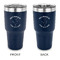 Yoga Dogs Sun Salutations 30 oz Stainless Steel Ringneck Tumblers - Navy - Double Sided - APPROVAL