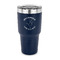 Yoga Dogs Sun Salutations 30 oz Stainless Steel Ringneck Tumblers - Navy - FRONT