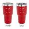 Yoga Dogs Sun Salutations 30 oz Stainless Steel Ringneck Tumblers - Red - Double Sided - APPROVAL