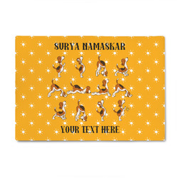 Yoga Dogs Sun Salutations 4' x 6' Indoor Area Rug (Personalized)