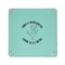 Yoga Dogs Sun Salutations 6" x 6" Teal Leatherette Snap Up Tray - APPROVAL