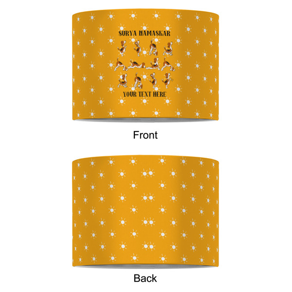 Yoga Dogs Sun Salutations 8" Drum Lampshade - APPROVAL (Fabric)