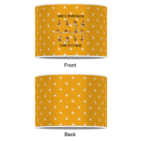 Yoga Dogs Sun Salutations 8" Drum Lampshade - APPROVAL (Poly Film)