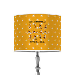 Yoga Dogs Sun Salutations 8" Drum Lamp Shade - Poly-film (Personalized)