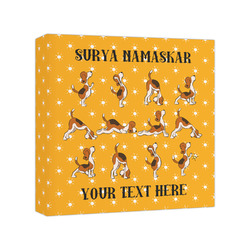 Yoga Dogs Sun Salutations Canvas Print - 8x8 (Personalized)