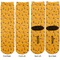 Yoga Dogs Sun Salutations Adult Crew Socks - Double Pair - Front and Back - Apvl