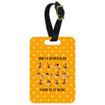 Yoga Dogs Sun Salutations Metal Luggage Tag w/ Name or Text