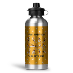 Yoga Dogs Sun Salutations Water Bottle - Aluminum - 20 oz (Personalized)
