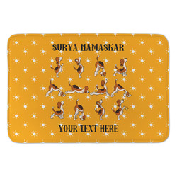 Yoga Dogs Sun Salutations Anti-Fatigue Kitchen Mat (Personalized)