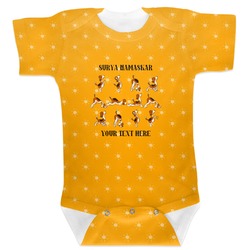 Yoga Dogs Sun Salutations Baby Bodysuit 3-6 (Personalized)