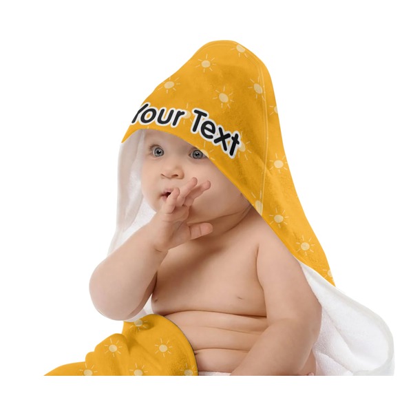 Yoga Dogs Sun Salutations Baby Hooded Towel on Child