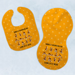 Yoga Dogs Sun Salutations Baby Bib & Burp Set w/ Name or Text