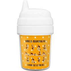 Yoga Dogs Sun Salutations Baby Sippy Cup (Personalized)