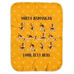 Yoga Dogs Sun Salutations Baby Swaddling Blanket (Personalized)