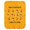 Yoga Dogs Sun Salutations Baby Swaddling Blanket (Personalized)