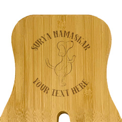 Yoga Dogs Sun Salutations Bamboo Salad Mixing Hand (Personalized)