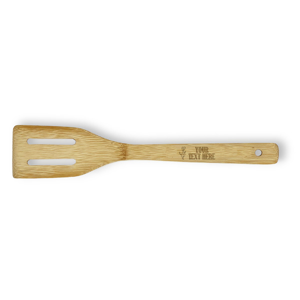 Custom Yoga Dogs Sun Salutations Bamboo Slotted Spatula - Single Sided (Personalized)