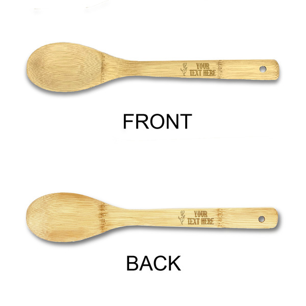 Yoga Dogs Sun Salutations Bamboo Spoons - Double Sided - APPROVAL