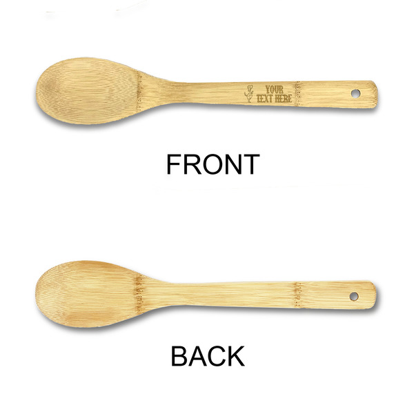 Yoga Dogs Sun Salutations Bamboo Spoons - Single Sided - APPROVAL