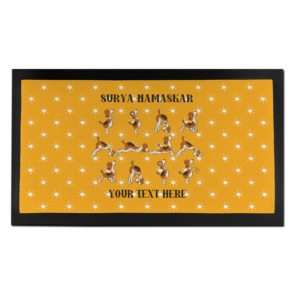Yoga Dogs Sun Salutations Bar Mat - Small - FRONT
