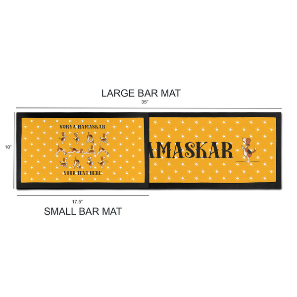 Yoga Dogs Sun Salutations Bar Mats - Sizing Chart