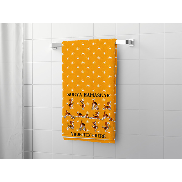 Yoga Dogs Sun Salutations Bath Towel - LIFESTYLE