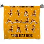 Yoga Dogs Sun Salutations Bath Towel (Personalized)