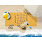 Yoga Dogs Sun Salutations Beach Towel Lifestyle