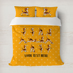 Yoga Dogs Sun Salutations Duvet Cover (Personalized)