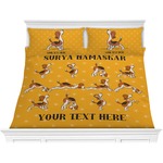 Yoga Dogs Sun Salutations Comforter Set - King (Personalized)