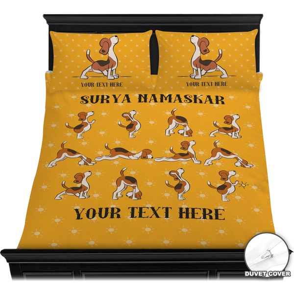 Yoga Dogs Sun Salutations Bedding Set (Queen) - Duvet