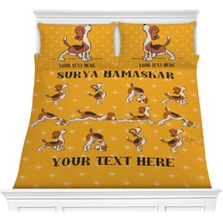 Yoga Dogs Sun Salutations Comforters (Personalized)